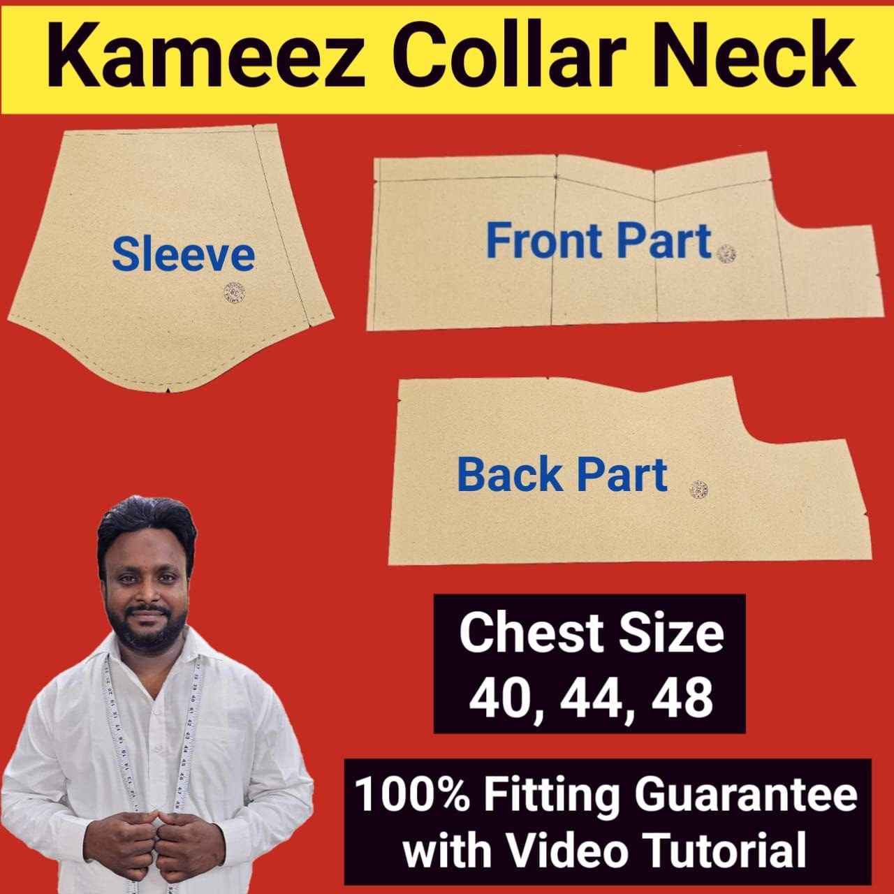 IMG-20250216_011040_678.jpg Kameez | Collar Neck | Chest Size 40,44,48 - Image 1