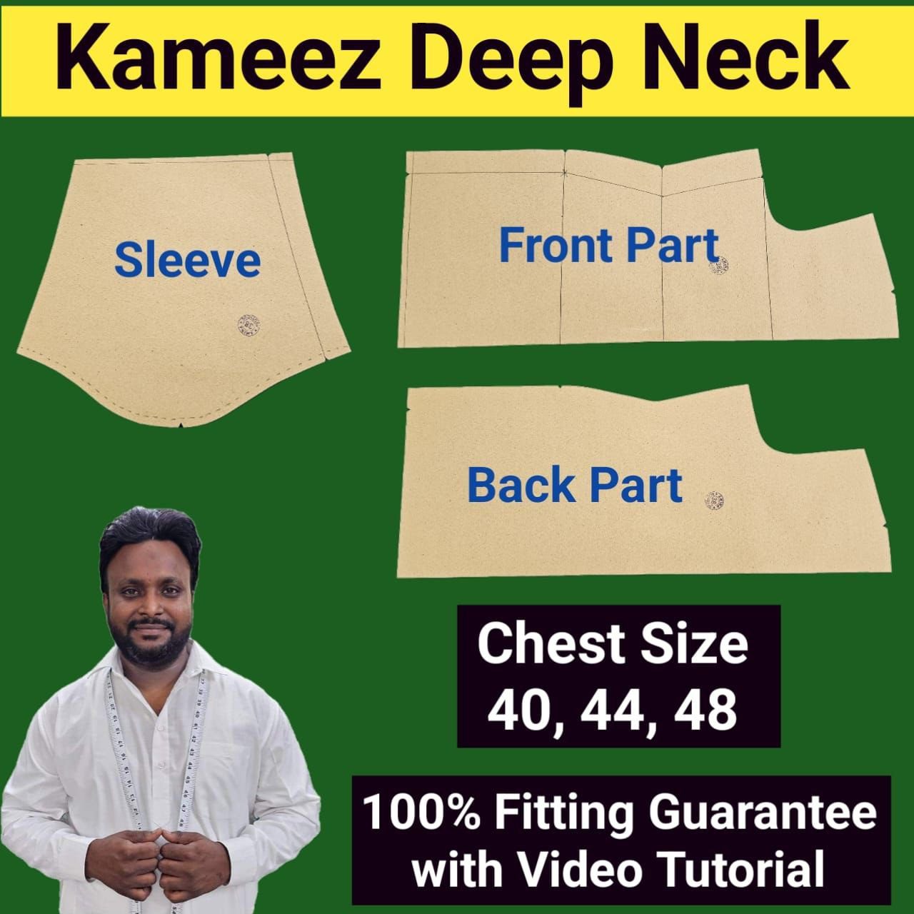 IMG-20250216_011041_111.jpg Kameez | Deep Neck | Chest Size 40,44,48 - Image 1