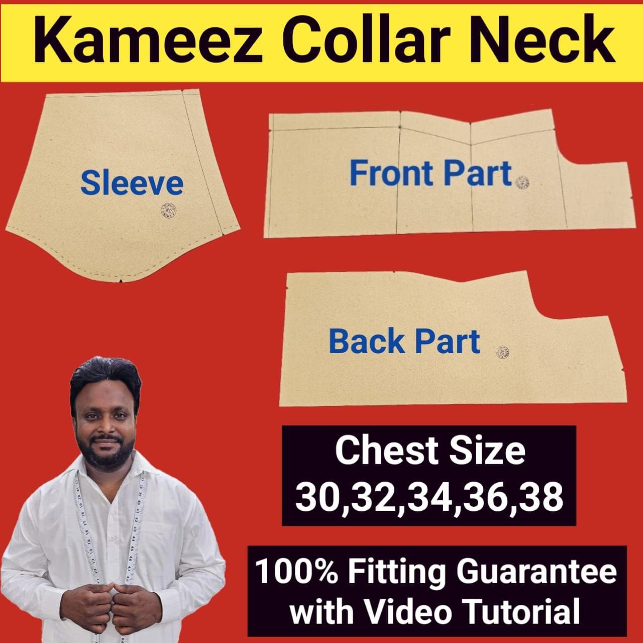 IMG-20250216_011041_288.jpg Kameez | Collar Neck | Chest Size 30 To 38 - Image 1