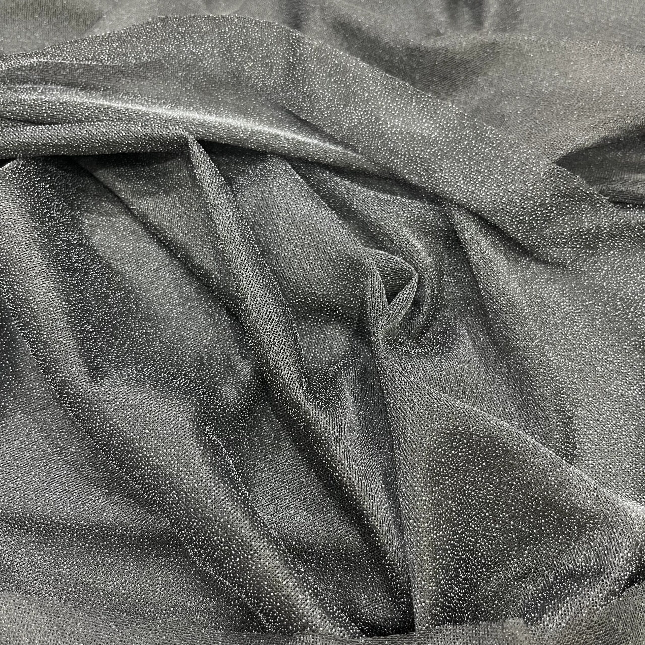 IMG-6609-scaled-1.jpg Black Chunni Lycra Fusing (Pasting) Fabric | 5mtr Roll 60” Width - Image 1