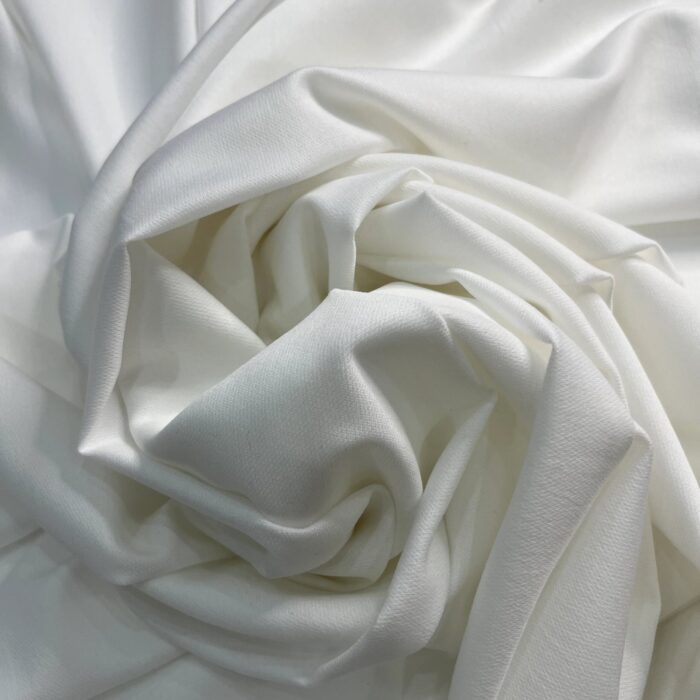 White Lycra Fusing (Pasting) Fabric - 80 GSM | 5mtr Roll 60” Width - Image 2