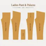 PREMIUM LADIES PANT & PALAZZO PAPER CUTTING | SIZE 24 TO 32 (SET OF 10)